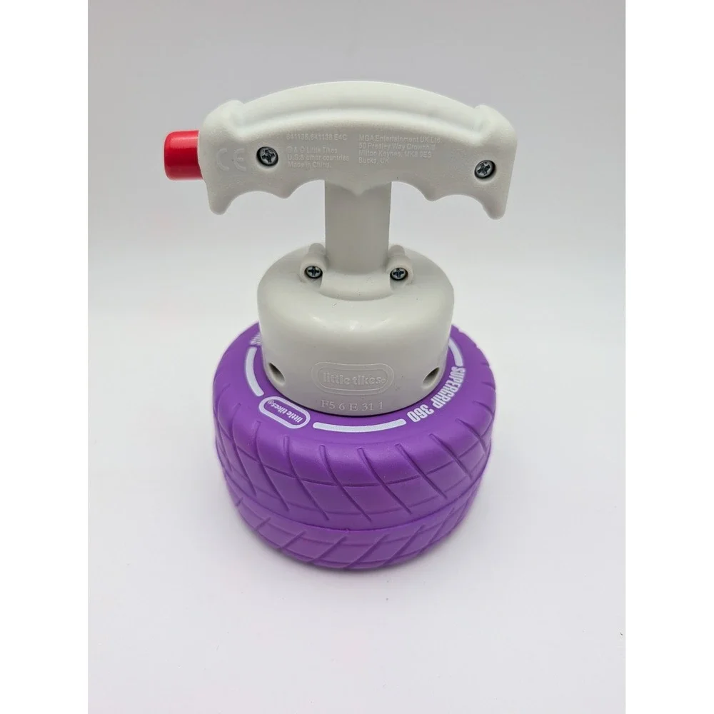 Little Tikes Supergrip 360 Launcher Purple Tire Toy T Handle